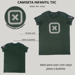 Camiseta Infantil TXC Custom Manga Curta Ref:19742 -  Escolha a cor