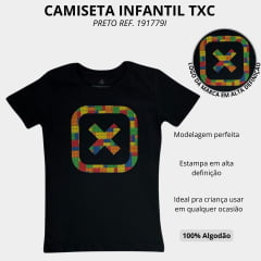 Camiseta Infantil TXC Custom Manga Curta Preto R:191779I