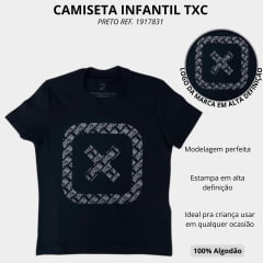 Camiseta Infantil TXC Custom Manga Curta Preto R:191783i
