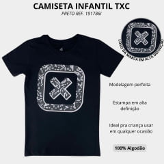 Camiseta Infantil TXC Custom Manga Curta Preto R:191786I