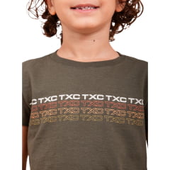 Camiseta Infantil Txc Custom Verde Militar - Ref. 191978I