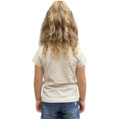 Camiseta Infantil TXC Feminina Regular Fio 30 Manga Curta Areia Estampada Ref.51369I