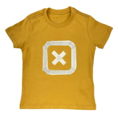 Camiseta Infantil TXC Mostarda Classic Regular Manga Curta C/ Logo Bege REF: 192131I