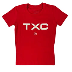 Camiseta Infantil TXC Vermelha Classic Regular Manga Curta Com Logo Em Off White REF: 192122I