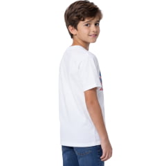 Camiseta Infantil Wrangler T-Shirt Junior Branca Com Estampa REF:WMJ5633BR