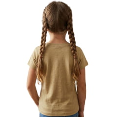 Camiseta Infantil Ox Horns Feminina Nude - Ref:5338