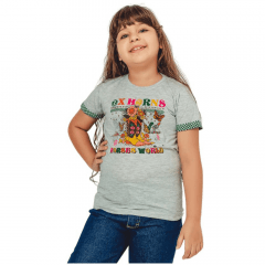 Camiseta Infantil Ox Horns Cinza - Ref.5120