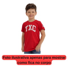 Camiseta Infantil TXC M.C Bordada Preta - Ref. 19736