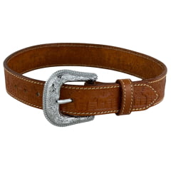 Cinto Infantil Pyramid Country Couro Caramelo Whisky Com Fazendinha Ref:PY202