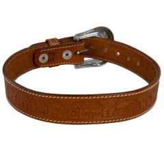 Cinto Infantil Pyramid Country Couro Caramelo Whisky Com Fazendinha Ref:PY202