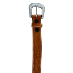 Cinto Infantil Pyramid Country Couro Caramelo Whisky Com Fazendinha Ref:PY202