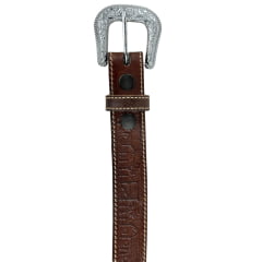 Cinto Infantil Pyramid Country Couro Entalhado Fazendinha Marrom Ref:PY202