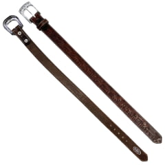 Cinto Infantil Pyramid Country Couro Entalhado Fazendinha Marrom Ref:PY202