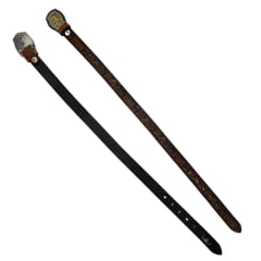 Cinto Infantil Pyramid Country Couro Marrom Havana Fazendinha Com Fivela Cavalinho Dourado - Ref.521