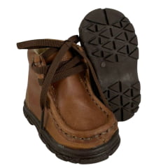 Coturno Destroyer Bebê Caminhos Da Roça Couro Café Ref:KB33-5 KI30-5