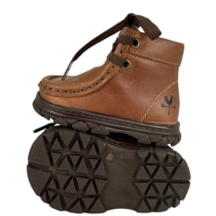 Coturno Destroyer Bebê Caminhos Da Roça Couro Café Ref:KB33-5 KI30-5