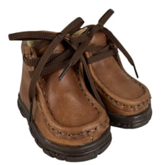 Coturno Destroyer Bebê Caminhos Da Roça Couro Café Ref:KB33-5 KI30-5