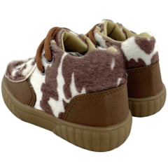 Coturno Destroyer Infantil Walk Baby Chocolate Pelo De Vaca Solado Marrom Ref:023-009-049 - C