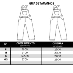 Jardineira Infantil Baby Ranch Jeans Longa Calça Tradicional REF:9008