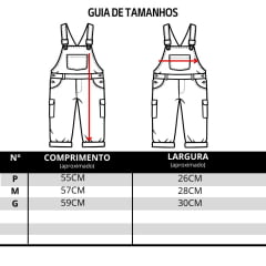 Macacão Baby Zenz Blue Jeans Médio Com Regulagem E Bordados Ref:1531ZW0225064
