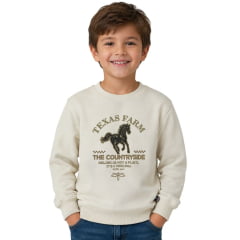 Moletom Infantil Juvenil Texas Farm Feeling Gola Careca Off White Estampada REF:MTCMINI003/MTCTEEN003 Moletom Infantil Juvenil Texas Farm Feeling Gola Careca Off White Estampada REF:MTCMINI003/MTCTEEN003