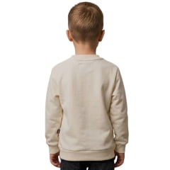 Moletom Infantil Juvenil Texas Farm Feeling Gola Careca Off White Estampada REF:MTCMINI003/MTCTEEN003