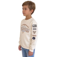 Moletom Infantil Juvenil Texas Farm Race Start Gola Careca Off White REF:-MTCMINI004/MTCTTEEN004