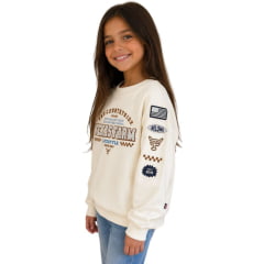 Moletom Infantil Juvenil Texas Farm Race Start Gola Careca Off White REF:-MTCMINI004/MTCTTEEN004