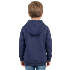 Moletom Infantil Texas Farm Azul Marinho Canguru Com Capuz Estampa Cinza Claro E Preto -REF:MTMINI004/MTTEEN004