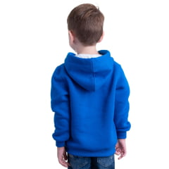 Moletom Infantil Texas Farm Azul Royal Modelo Canguru Com Logo Off White Ref:MTMINI 002