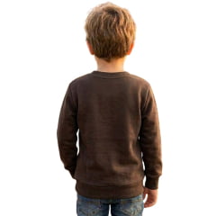 Moletom Infantil Texas Farm Feeling Marrom Café Estampa Bege Claro REF:MTCMINI003/MTCTEEN003