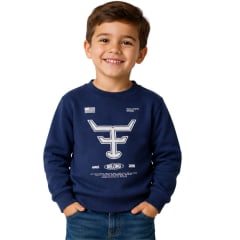 Moletom Infantil Texas Farm Lifestyle Azul Marinho Estampa Branco REF:MTCMINI002/MTCTEEN002 Moletom Infantil Texas Farm Lifestyle Azul Marinho Estampa Branco REF:MTCMINI002/MTCTEEN002