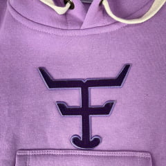 Moletom Infantil Texas Farm Lilás Modelo Canguru Com Logo Roxo Ref:MTMINI 001