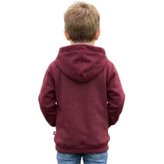 Moletom Infantil Texas Farm Canguru Com Capuz Vermelho Vinho Estampa Off White/Preto REF:MTMINI004/MTTEEN00