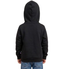 Moletom Infantil Texas Farm Preto Canguru Com Capuz Estampa Cinza Claro REF:MTMINI004/MTEEN004