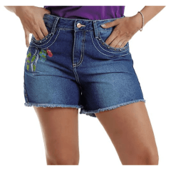 Shorts Feminina West Dust Jeans Com Bordado - Ref: SH28514