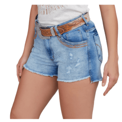 Shorts Jeans Feminina Minuty Azul Ref. 221227
