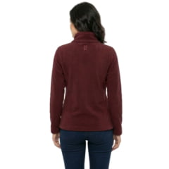 Blusa Feminina Estancieiro Microsoft Gola Alta Com Zíper Marsala - REF:5134A.190