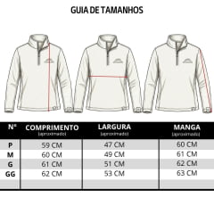 Blusa Feminina Estancieiro Microsoft Gola Alta Com Zíper Off White - REF:5134A.024
