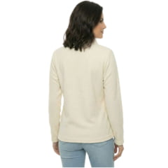Blusa Feminina Estancieiro Microsoft Gola Alta Com Zíper Off White - REF:5134A.024