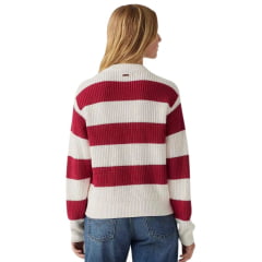 Blusa Sweater Feminina Levi's De Lã Em Vermelho E Branco Ref: 0012L0000