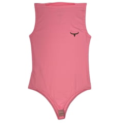 Body Feminino Moiadeiros Sem Manga Canoa Logo em Couro - Escolha a cor