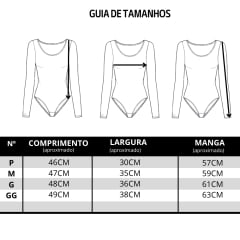 Body Feminino Texas Farm Neutral Canelado Manga Longa Preto REF:BCL001