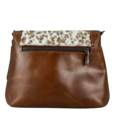 Bolsa Feminina Goyazes Couro Atlanta Caramelo Couro Pelo Bovino Caramelo Ref:B-2518-4