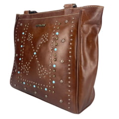 Bolsa Feminina Goyazes Couro Atlanta Caramelo Ref:B-2305-5