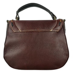 Bolsa Feminina Goyazes Couro Bison Brown/Couro Bison Preto Ref:B-2521-4