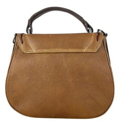 Bolsa Feminina Goyazes Couro Bison Tan/Couro Bison Brown Ref:B-2521-2