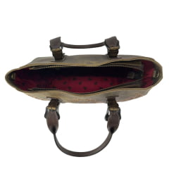 Bolsa Feminina Goyazes Couro Dallas Ocre/ Mustang Tabaco Ref:B-2510-3