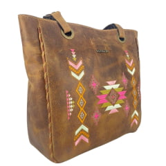 Bolsa Feminina Goyazes Couro Dallas Ocre Ref: B-2303-4