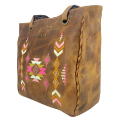 Bolsa Feminina Goyazes Couro Dallas Ocre Ref: B-2303-4